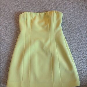 A.L.C. Lemon Strapless Dress